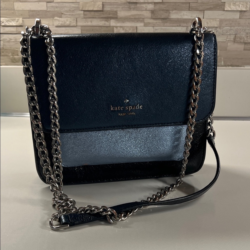 Kate Spade Remi Flap Chain Crossbody Bag in Tri-Color Blue